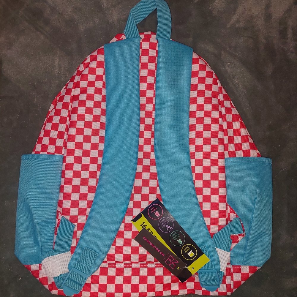 Checkerboard Multi-Color Backpack - Picture 6 of 8